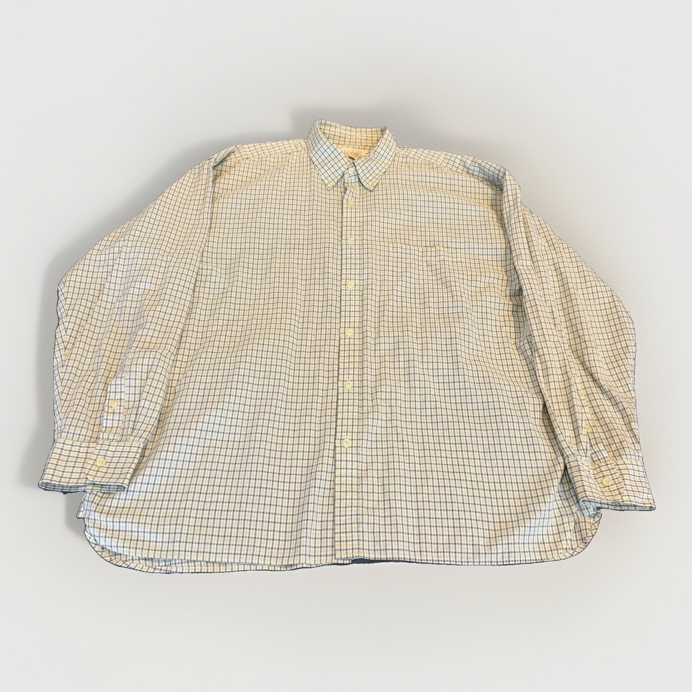 Vintage J Crew Men's Button Down Oarsman XL Seersucker Plaid